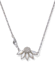 Load image into Gallery viewer, Kendra Scott Anya Flower Silver Pendant Necklace in Ivory Mix