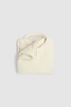 Load image into Gallery viewer, CozyChic Rib Travel Blanket in Cream