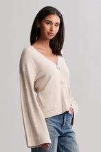 Load image into Gallery viewer, CozyChic Lite Wide Sleeve Button Front Cardigan in Stone