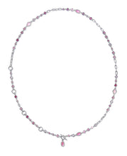 Load image into Gallery viewer, Kendra Scott Mini Elisa Abbie Silver Necklace in Pink Mix