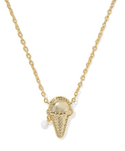 Load image into Gallery viewer, Kendra Scott Ice Cream Gold Necklace in Ivory Mother of Pearl