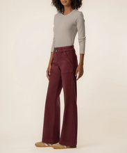 Load image into Gallery viewer, Jodi High Rise Straight Leg Pant in Claret
