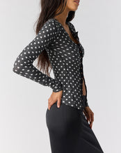Load image into Gallery viewer, Going Places Printed Cardi in Dots - Black Combo