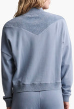 Load image into Gallery viewer, CozyChic Ultra Lite Half-Zip Pullover in Blue Dusk