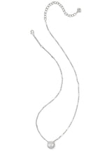 Load image into Gallery viewer, Kendra Scott Bella Silver Short Pendant Necklace in White CZ