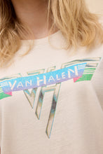 Load image into Gallery viewer, Van Halen Glitter Tour Tee in Dirty White