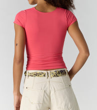 Load image into Gallery viewer, Sunfade Clean Lines Baby Tee in Tart Berry