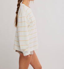 Load image into Gallery viewer, Printed Hustle Layer in Awning Stripe Ivory
