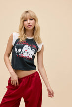 Load image into Gallery viewer, Blondie Tour ‘79 Raglan Tank in Vintage Black