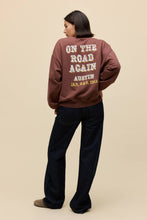 Load image into Gallery viewer, Willie Nelson in Austin Oversized Crew Sweatshirt in Nutmeg