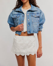 Load image into Gallery viewer, Eyes On You Skort in Ivory