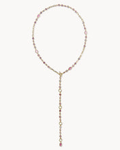 Load image into Gallery viewer, Kendra Scott Mini Elisa Abbie Gold Necklace in Pink Mix