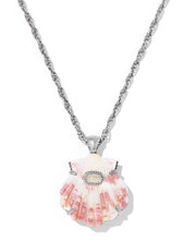 Load image into Gallery viewer, Kendra Scott Lucia Shell Vintage Silver Pendant Necklace in Neutral Scallop