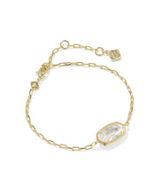 Load image into Gallery viewer, Kendra Scott Elaina Luxe Gold Chain Bracelet in White CZ