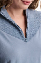 Load image into Gallery viewer, CozyChic Ultra Lite Half-Zip Pullover in Blue Dusk