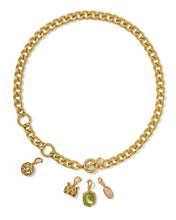 Load image into Gallery viewer, Raina Vintage Gold Charm Necklace in Multi Mix