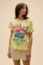 Load image into Gallery viewer, The Beach Boys Surf Jam Solo Tee in Lemon