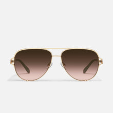 Load image into Gallery viewer, High Key Twist in Gold Frame / Brown Rose Lens