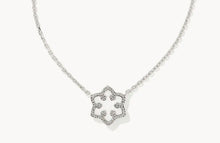 Load image into Gallery viewer, Kendra Scott Snowflake Pendant Necklace in White Opal