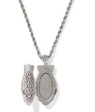 Load image into Gallery viewer, Kendra Scott Alexa Locket Pendant Necklace in Vintage Silver
