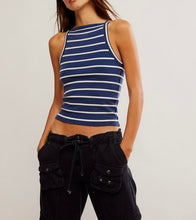 Load image into Gallery viewer, Mia Tank Yard Stripe in Navy Combo