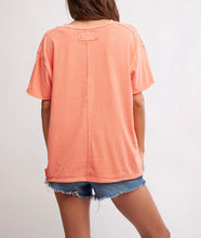Load image into Gallery viewer, Nina V-Neck Tee in Thriving Coral
