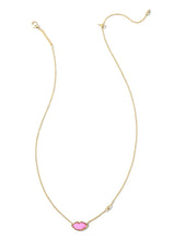 Load image into Gallery viewer, Kendra Scott Lips Gold Pendant Necklace in Hot Pink Mother of Pearl