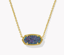 Load image into Gallery viewer, Kendra Scott Gold Elisa Necklace in Multi Drusy