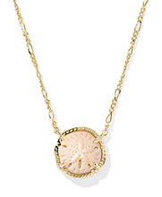 Load image into Gallery viewer, Kendra Scott Sand Dollar Pendant Necklace in Gold/Natural MOP
