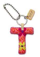 Load image into Gallery viewer, Pink Felt Initial Charm