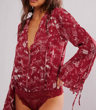 Load image into Gallery viewer, Everything’s Rosy Bodysuit in Western Print