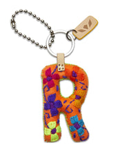 Load image into Gallery viewer, Orange Felt Initial Charm