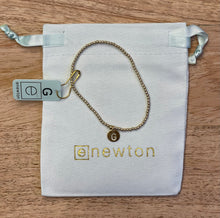 Load image into Gallery viewer, Classic Gold 2mm Initial Respect Small Gold Disc