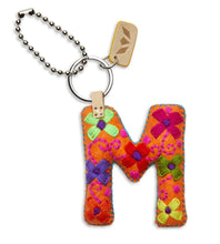 Load image into Gallery viewer, Orange Felt Initial Charm