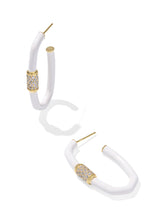 Load image into Gallery viewer, Kendra Scott Emery Enamel Large Hoop Earring in Gold-Mix