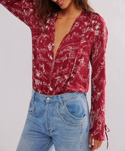 Load image into Gallery viewer, Everything’s Rosy Bodysuit in Western Print