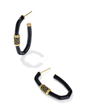 Load image into Gallery viewer, Kendra Scott Emery Enamel Large Hoop Earring in Gold-Mix