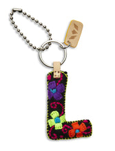 Load image into Gallery viewer, Black Felt Initial Charm