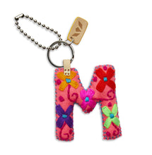Load image into Gallery viewer, Pink Felt Initial Charm