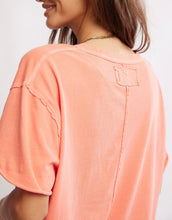 Load image into Gallery viewer, Nina V-Neck Tee in Thriving Coral