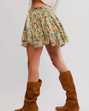 Load image into Gallery viewer, Third Charm Printed Mini Skirt in Green Combo