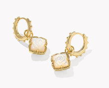 Load image into Gallery viewer, Kendra Scott Mallory Rose Huggie Earrings