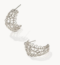 Load image into Gallery viewer, Kendra Scott Krista Lace Huggie Earrings