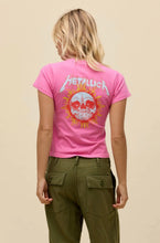 Load image into Gallery viewer, Metallica Flaming Sun Vintage Tee in Classic Pink