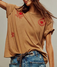 Load image into Gallery viewer, Horsin Around Tee in Brown Combo