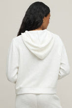 Load image into Gallery viewer, Slub Double Knit Seamed Hoodie in Pearl