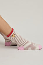 Load image into Gallery viewer, CozyChic Smiley Ribbed Sock Set