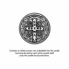 Load image into Gallery viewer, Saint Benedict Candle 11oz