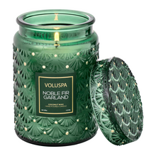 Load image into Gallery viewer, Noble Fir Garland 18oz Large Jar Candle