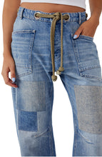 Load image into Gallery viewer, Moxie Low Slung Barrel Jeans in Truest Blue